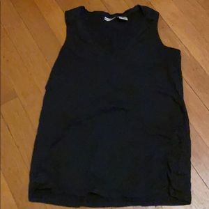 Black cotton tank
